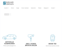 Tablet Screenshot of burgaard-sorensen.dk